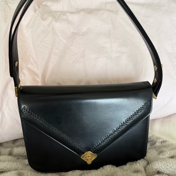 Bally vintage 90’s smooth leather black shoulder bag - Picture 12 of 15